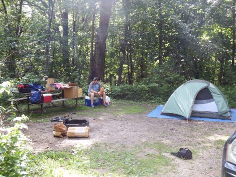 Our awesome campsite!
